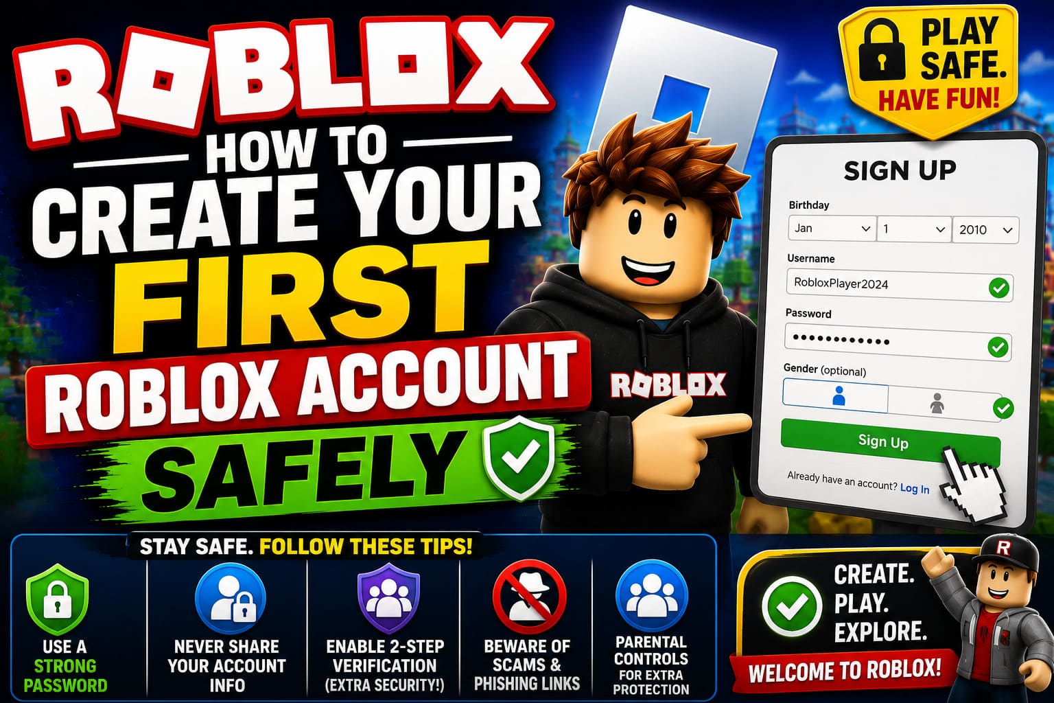 How to Create Your First Roblox Account Safely