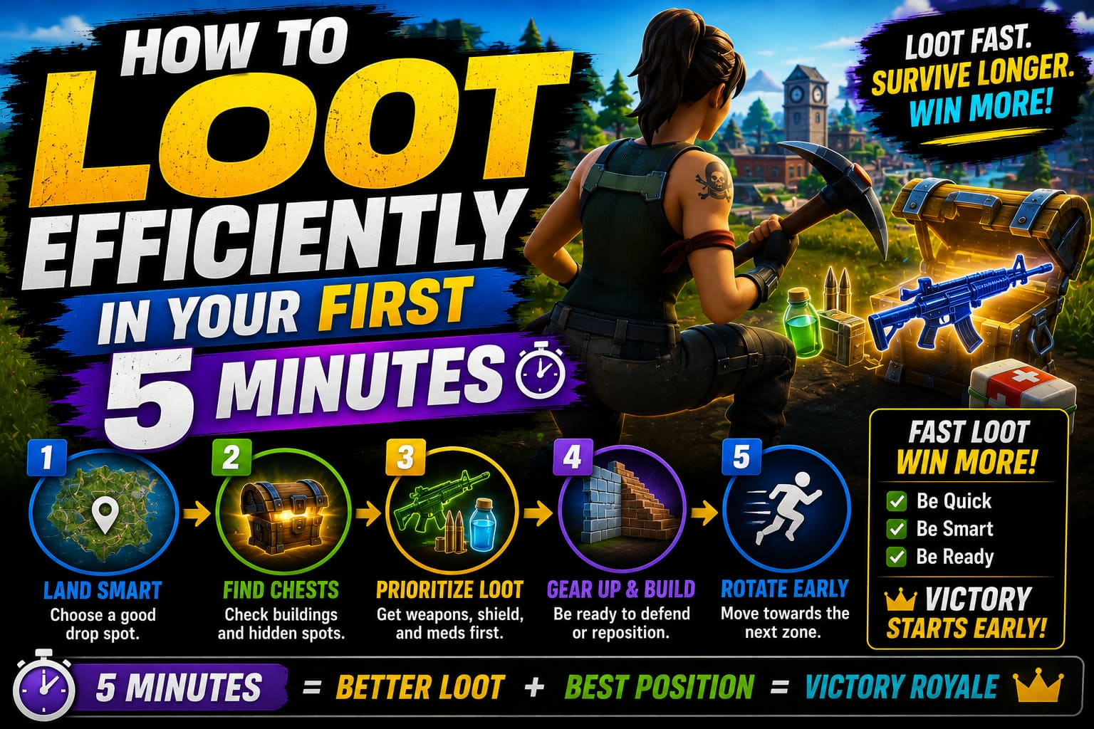 How to Loot Efficiently in Your First 5 Minutes