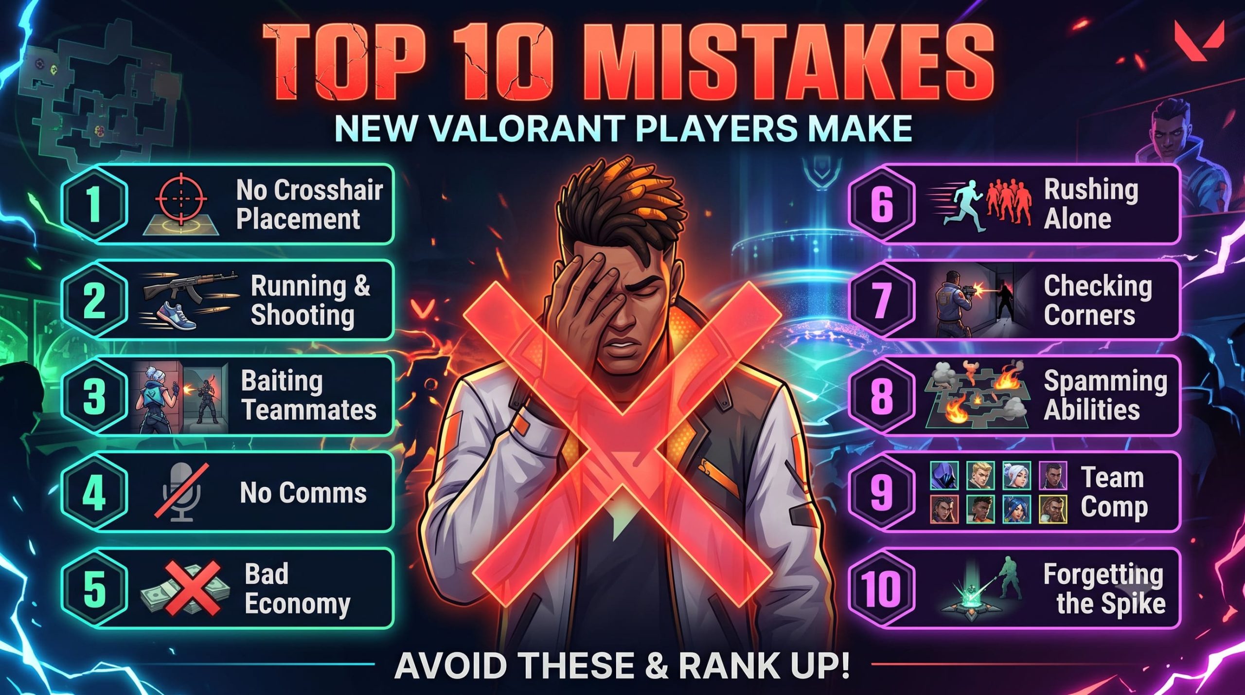 Top 10 Mistakes New Valorant Players Make